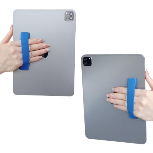 Hand Holder Strap for iPad, Tablet & Large Phone, Handle Grip（Blue） - size: 1 Pack-Blue