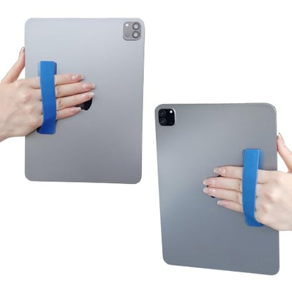 Hand Holder Strap for iPad, Tablet & Large Phone, Handle Grip（Blue） - size: 1 Pack-Blue