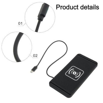 Car Wireless Charger for Honda Accord 11th Gen 2023-2026, Non Slip Mat Fast Charging Pad Custom Fit Cuttable Design Shockproof Accessories,USB - size: USB