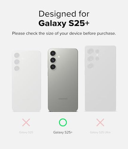 Ringke for Samsung Galaxy S25 Plus Case [Fusion Matte Clear] | Oil & Dirt Resistant, Anti-Fingerprint Technology Prevents Oily Smudges, Frosted Coating Feels Velvety Soft - size: Galaxy S25 Plus