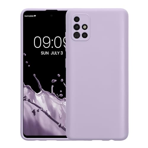kwmobile Case Compatible with Samsung Galaxy A51 Case - Protective Slim TPU Phone Cover - Soft Matte Finish - Lavender - color: lavender, size: Galaxy A51