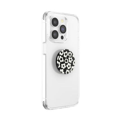 PopSockets Adhesive Phone Grip, Holder- Black Mod Flower - color: Black Mod Flower, style: Adhesive
