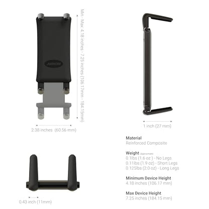 ARKON Mounts Slim-Grip Ultra Sticky Suction Windshield Phone Car Mount | Universal Phone Holder | Firm Windshield Suction | Adjustable 3" Arm | Compatible with iPad, Galaxy, Pixel and more | SM679