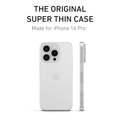PEEL Super Thin Case for iPhone 16 (Transparent Clear) - color: Clear, size: Super Thin