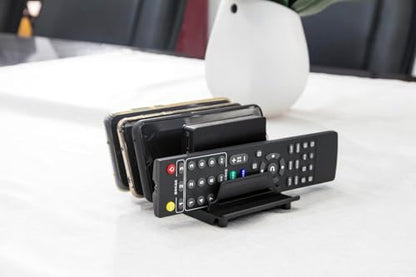 Adjustable Phone Stand Holder Dock Mobile Phone Tablet Organizer Multi Device Universal Desktop Stand Rack for iPhone Samsung Kindle Fire Tablet and Most Electronics Devices-No Charging Port (S-Black) - color: S-Black