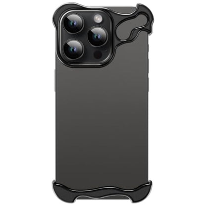 Frameless Phone Case Crafted for iPhone 14 Pro Max Black - color: Aluminum Black, size: iPhone 14 Pro Max