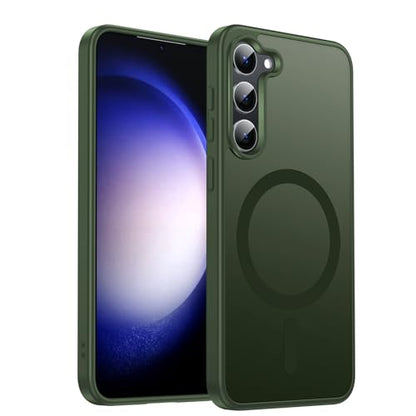 LeYi for S23+/S23 Plus Phone Case: MagSafe Fit & Matte Translucent Slim | Samsung S23 Plus Case Full Body Shockproof Sleek Soft-Touch Funda para S23+ S23Plus Unlocked para Girl Boy Android, Green - color: Green, size: Galaxy S23 Plus (6.6 Inch)