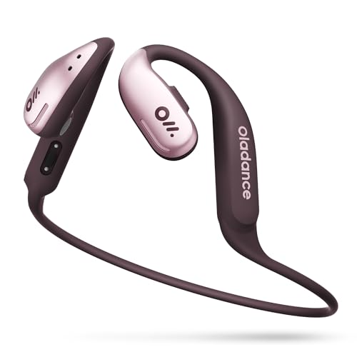 Oladance OWS Sports True Wireless Open-Ear Headphones, IPX8, 15H Playtime - color: Pink