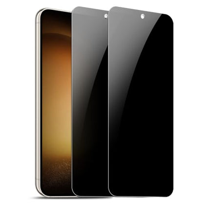 2 Pack Privacy Screen Protector for Samsung Galaxy S23 [27° Anti-Spy] Ultra Thin 9H Dual-Glass Coated PET Film [Fast Fingerprint Unlock] [Unbreakable] Scratch Resistant, Easy Install with Alignment Jig - size: Galaxy S23