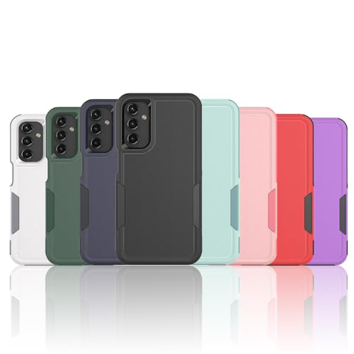 for Galaxy A15 5G Phone Case, [Military Grade Drop Tested] with HD Screen Protector, Dual Layer Protective Heavy Duty Cell Phone Cover Non-Slip Shockproof Case for Samsung Galaxy A15 5G (Dark Green) - color: Dark Green