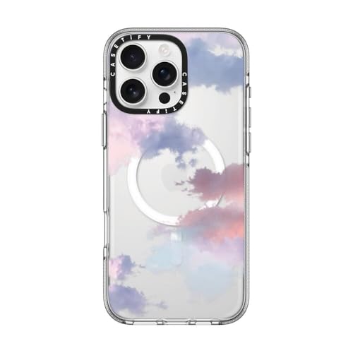CASETiFY for iPhone 16 Pro Max Case - Impact Clear Compatible with MagSafe | Not Yellowing | 6.6 ft. 3x Military Grade Drop Protection | Clouds | Clear - color: Clouds, size: Iphone 16 Pro Max (6.9")