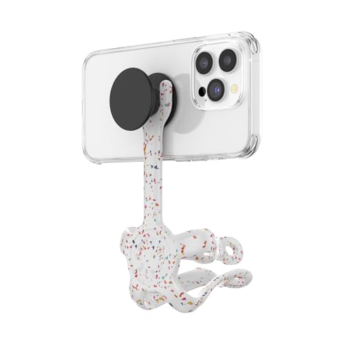 PopSockets Flexible Phone Mount & Stand- Coconute Creme - color: Forest Shimmer Flower