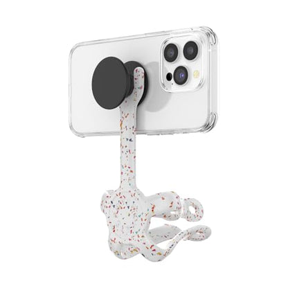 PopSockets Flexible Phone Mount & Stand- Coconute Creme - color: Forest Shimmer Flower