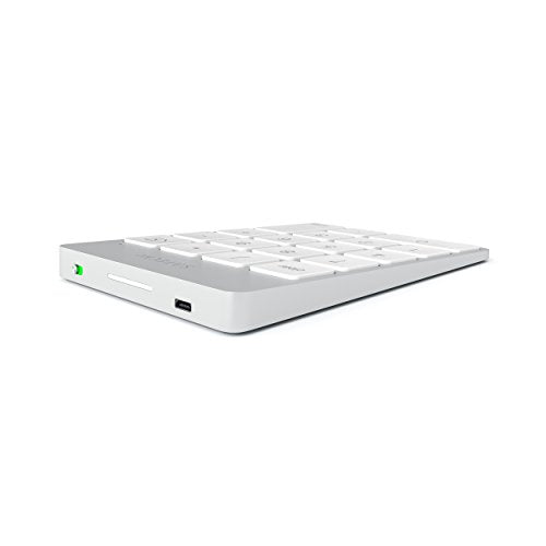 Satechi Slim Aluminum Bluetooth Keypad, 18-Key Number Pad, Silver - color: Silver, size: Micro USB