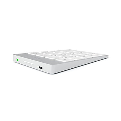 Satechi Slim Aluminum Bluetooth Keypad, 18-Key Number Pad, Silver - color: Silver, size: Micro USB