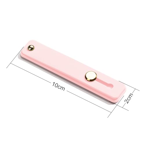 TENOC Phone Grip 2 Pieces Pink Universal Sticky Finger Strap Holder for Smartphone or Cell Phone Case