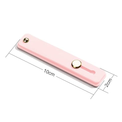 TENOC Phone Grip 2 Pieces Pink Universal Sticky Finger Strap Holder for Smartphone or Cell Phone Case