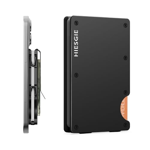 Compatible with MagSafe Wallet, Slim Wallet for Men with Money Clip, Rfid Blocking Metal Card Holder, Minimalist Magnetic Wallet Compatible with iPhone 16/15/14/13/12 Series - Classic Black - color: Black, style: Compatible With Magsafe
