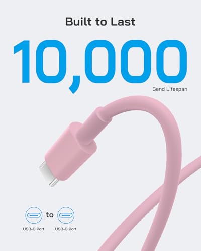 AISNI USBC Charger for iPhone Duo/18 Pro Max/17/16/15 Charger Fast Charging - color: Light Pink