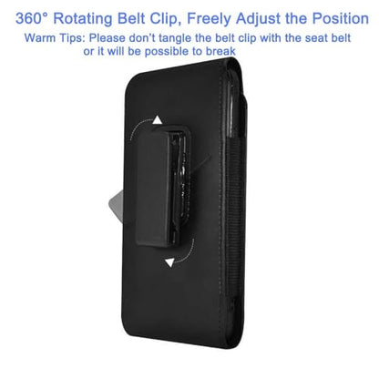 Phone Holster for iPhone 17 16 Pro Max, Samsung S26 Ultra S25 Ultra A17 A16 | Swivel Belt Clip Case for Galaxy A07 A06 A37 A26 A14 A13, Moto G 5G / G Play 2024, PU Leather Cell Phone Belt Pouch Holder