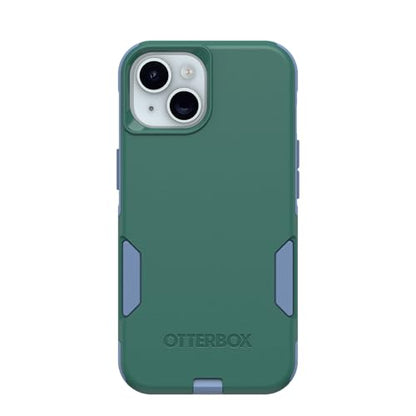 OtterBox iPhone 17e, iPhone 16e, iPhone 15, iPhone 14, & iPhone 13 Commuter Series Case - Regal Bay (Green & Blue) - Slim & Tough - Pocket-Friendly - with Port Protection - color: Green & Blue