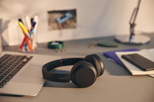 Sony WH-CH520 Wireless On-Ear Bluetooth Headphones with Microphone, Black - color: Black