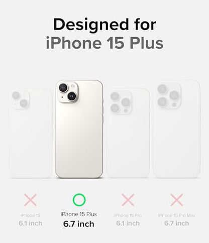 Ringke Onyx for iPhone 15 Plus Case, [Feels Good in The Hand] Oil & Dirt Resistant, Individual Lens Covers for Cameras, Non-Slip Enhanced Grip Lightweight Cover - Black | Anti-Fingerprint Texture, Slim & Lightweight, Full-Coverage Camera Protection, Non-S