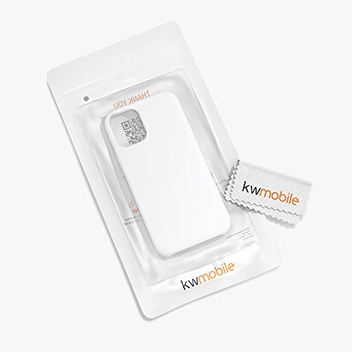 kwmobile Case Compatible with Apple iPhone 12 mini Case - TPU Silicone Phone Cover with Soft Finish - White - color: white, size: iPhone 12 mini