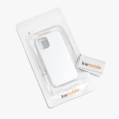 kwmobile Case Compatible with Apple iPhone 12 mini Case - TPU Silicone Phone Cover with Soft Finish - White - color: white, size: iPhone 12 mini