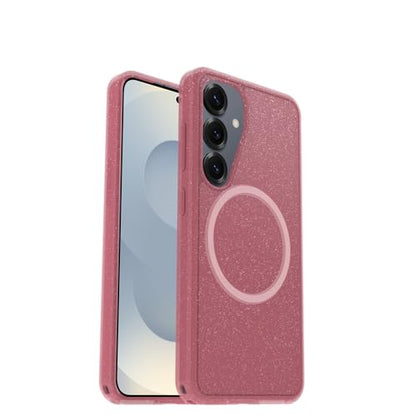 OtterBox Samsung Galaxy S25 Symmetry Series Clear Magnet Case - Foxberry Pink - color: Thimbleberry Pink, style: Samsung Galaxy S25