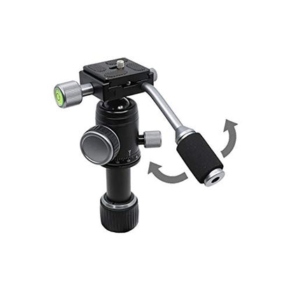 Tripod 50V Low-Profile Mini Tripod for Camera and iPhone Tabletop & Travel Compact Tripod with Pan Handle Aluminum Alloy Compatible with DSLR Smartphones 20 Inch Max Height - style: Tripod 50V