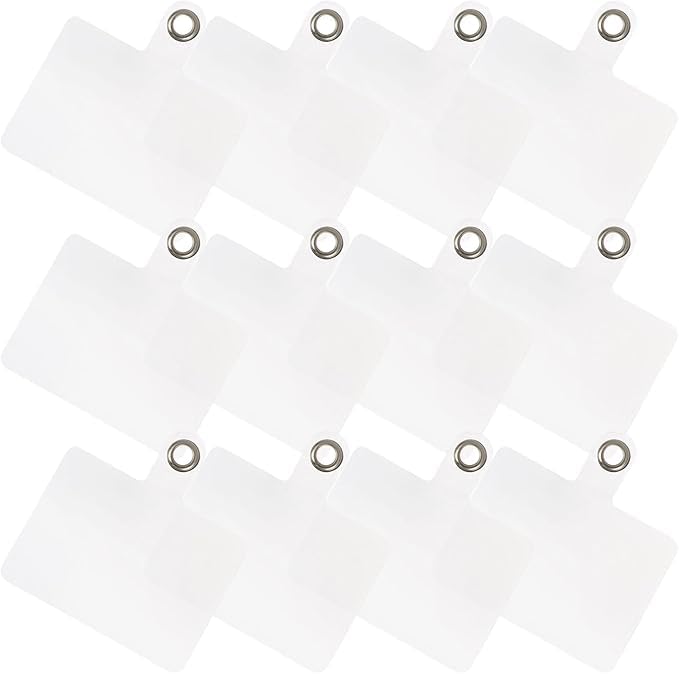 20Pcs Transparent Phone Lanyard Tab, Tether Tab, Crossbody Strap Tether, Universal Patches Accessories, Cell Phones Case Patch Pad Safety Drop Protection for Phone