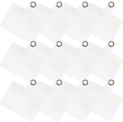 20Pcs Transparent Phone Lanyard Tab, Tether Tab, Crossbody Strap Tether, Universal Patches Accessories, Cell Phones Case Patch Pad Safety Drop Protection for Phone