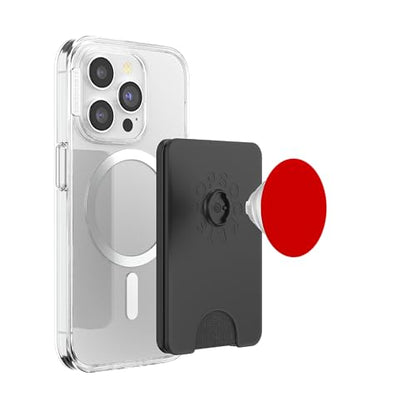 PopSockets Phone Grip with Expanding Kickstand - Red PopSockets PopWallet for MagSafe - style: Magnetic PopWallet