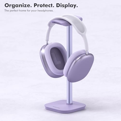 Headphone Stand, Aluminum Desk Headset Earphone Holder (Purple) - color: Purple