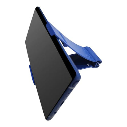 Gator Grip Phone Stand - Cell Phone Holder Stand for Desk Nightstand Kitchen - Compatible with iPhone, Android and Most Smartphones up to 6.8" on Width of Phone (Blue) - color: Blue