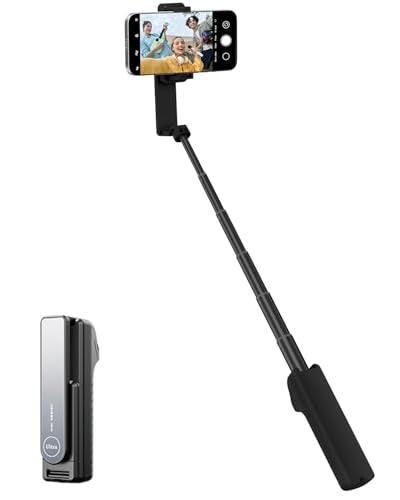 Selfie Stick with Wireless Remote – Portable Selfie Stick for iPhone & Android, Lightweight Foldable Travel Phone Holder for Cell Phone, for Photograph, Video Recording, Streaming