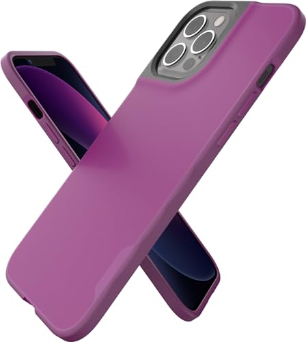 Smartish iPhone 12 Pro Max MagSafe Case, Gripmunk, Slim Grip Case, Purple | Thin, Grippy & Protective, Magnetic with Microfiber-Lined Interior, Drop-Tested from 6 Feet, Raised Edges for Screen & Camera - color: You're Just Jelly (MagSafe), size: iPhone 12