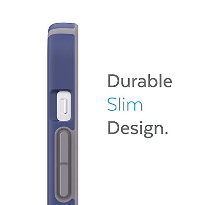 Speck iPhone 13 Case - Drop Protection & Scratch Resistant Dual Layer Case - Built for MagSafe, Slim Design with Soft Touch Coating for 6.1 Inch Phones - Prussian Blue, Cloudy Gray CandyShell Pro - color: Prussian Blue/Cloudy Gray