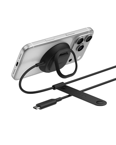 Belkin Qi2 25W Magnetic Wireless Charging Pad, Fast Charging, No Adapter - color: Black, style: No Power Supply Included
