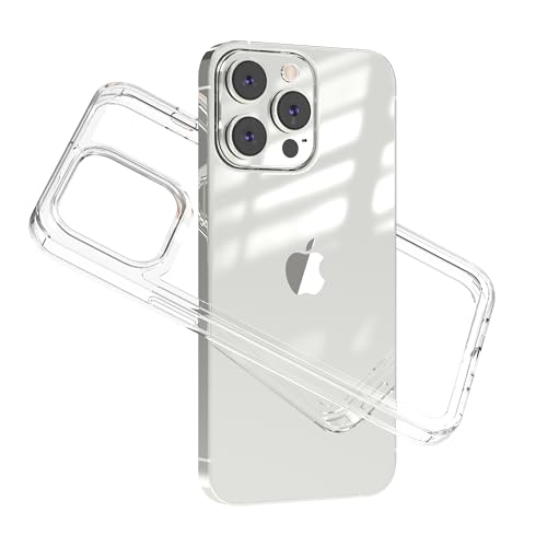 for iPhone 14 Pro Max Clear Bumper Frame No-Back Case, Slim Fit Ultra-Light Anti-Yellowing Transparent Protection Heat Dissipation Bezel Phone Cover Case 6.7" - color: Clear, size: iPhone 14 Pro Max