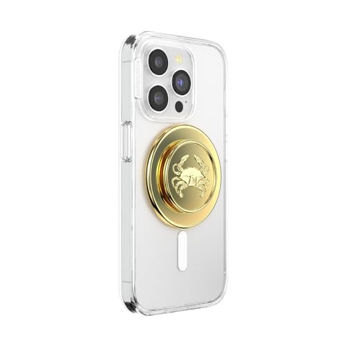 PopSockets Phone Grip for MagSafe, Magnetic Holder- Enamel Dungeness - color: Enamel Dungeness, style: MagSafe