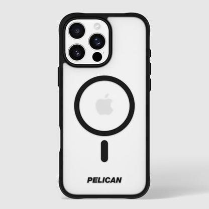 Pelican Ranger iPhone 16 Pro Max Case - MagSafe Phone Case - Frosted Clear | Rugged Magnetic Phone Case w/12ft Military-Grade Drop Protection - Anti-Scratch, Heavy Duty Phone Cover for iPhone 16 Pro Max - color: Frosted Clear