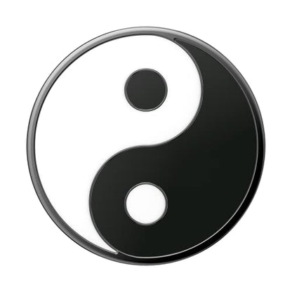 PopSockets Adhesive Phone Grip, Holder- Enamel Yin Yang - color: Yin Yang, style: Adhesive