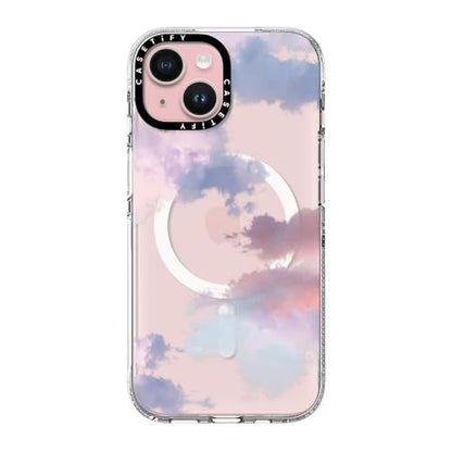CASETiFY for iPhone 15 Case - Impact Clear Compatible with MagSafe | Not Yellowing | 6.6 ft. 3X Military Grade Drop Protection | Clouds | Clear - color: Clouds, size: Iphone 15 (6.1")