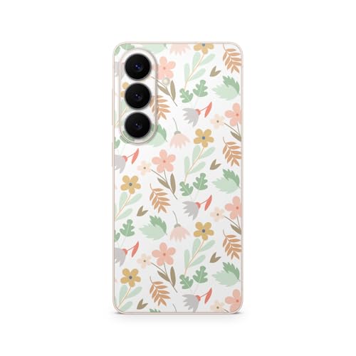 Phone Skin Compatible with Samsung Galaxy S26 - Neutral Flowers - Premium 3M Vinyl Protective Wrap Decal Cover - Easy to Apply | Crafted in the USA by MightySkins - color: Neutral Flowers, size: Galaxy S26 (Back Wrap), style: Matte Finish