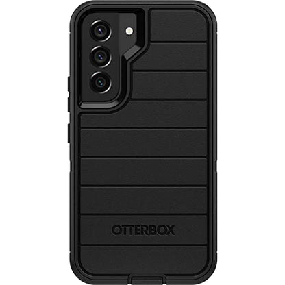 OtterBox Defender Series Case for Samsung Galaxy S22 (Only) - Holster Clip Included - Microbial Defense Protection - Non-Retail Packaging - Black - color: Black