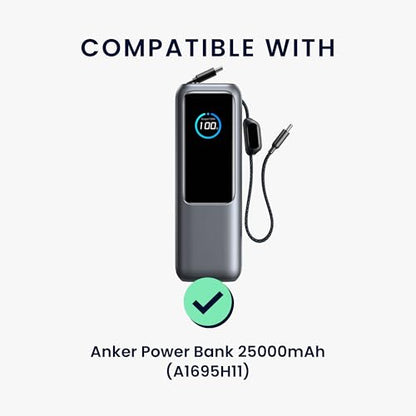 kwmobile Case Compatible with Anker Power Bank 25000mAh (A1695H11) - Portable Powerbank Cover - External Battery Charger Bag, Shockproof - Pastel Green - color: pastel green