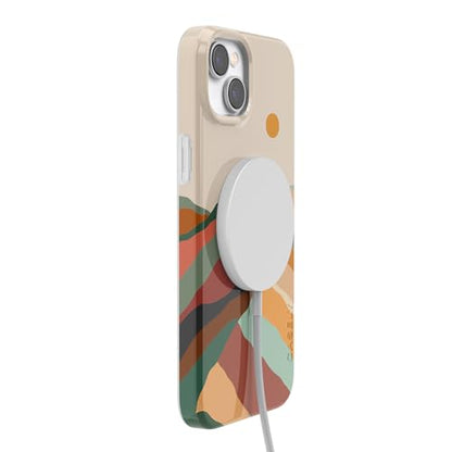 Casely iPhone 14 Plus Case | Magic Mountain | Colorblock | Compatible with MagSafe | Classic Ultra Slim Design - color: Magic Mountain | Colorblock
