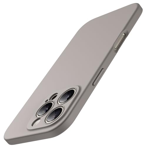 JETech Slim Case for iPhone 16 Pro, Natural Titanium | Camera Lens Protection, Soft TPU Design, Matte Finish, Shockproof Protection - color: Natural Titanium, size: iPhone 16 Pro